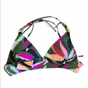 Hula Honey Swim String Bikini Top Size L